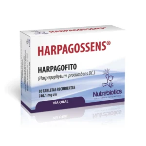 Harpagossens, harpagofito (Harpagophytum procumbens), 30 tabletas recubiertas 740.1mg, Nutrabiotics Mind Supply Ecuador